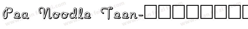 Pea Noodle Teen字体转换